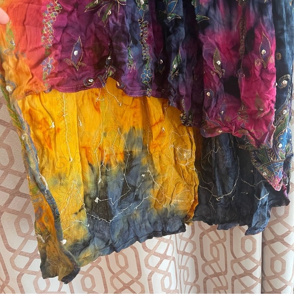 Multicolor Bohemian Maxi Skirt - Picture 5 of 8